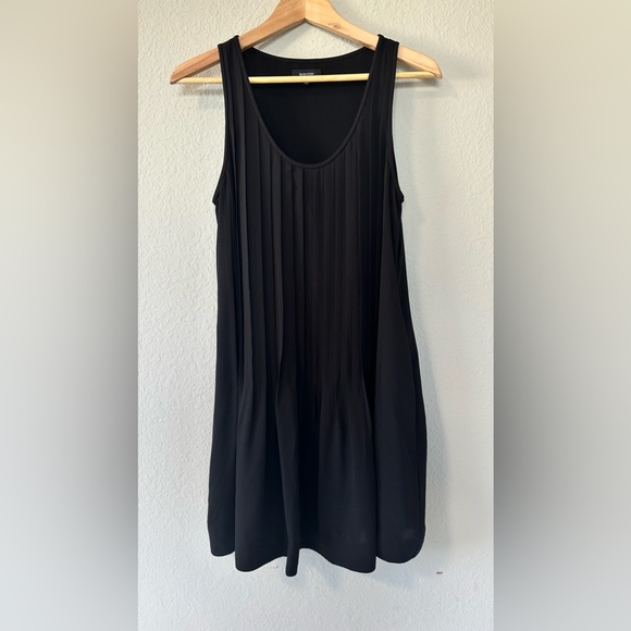 Aritzia Babaton Ilja Pleated Black Dress in Black - Picture 5 of 11